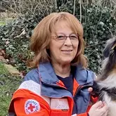 Heike Jacoby-Schaefer Hundeführerin und langjährige Einsatzkraft beim DRK