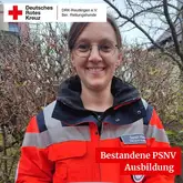 Sarah bestandene Prüfung PSNV Einsatzkraft des PSNV DRK