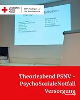 Titelbild Theorieabend PSNV PsychoSoziale Notfall Versorgung Theorieabend PSNV PsychoSoziale Notfall Versorgung